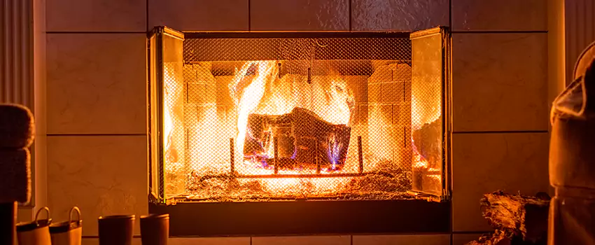 Mendota Hearth Landscape Fireplace Installation in Gladstone, Missouri