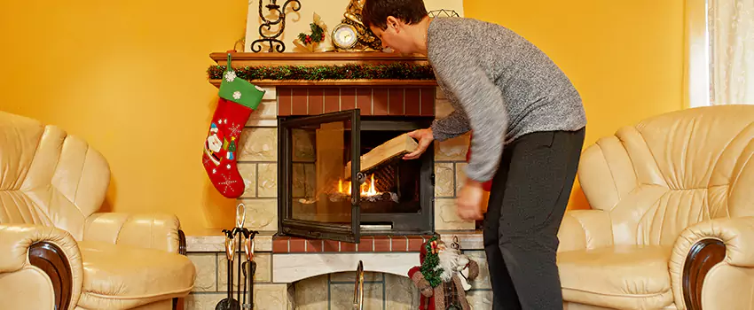 Rusted Metal Fireplace Restoration in Gladstone, Missouri